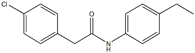 2-(4-chlorophenyl)-N-(4-ethylphenyl)acetamide Struktur