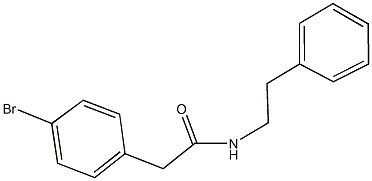 2-(4-bromophenyl)-N-(2-phenylethyl)acetamide Struktur