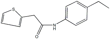 N-(4-ethylphenyl)-2-(2-thienyl)acetamide Struktur