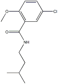 5-chloro-N-isopentyl-2-methoxybenzamide Struktur