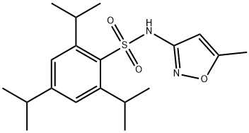 2,4,6-triisopropyl-N-(5-methylisoxazol-3-yl)benzenesulfonamide Struktur