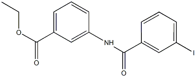 ethyl 3-[(3-iodobenzoyl)amino]benzoate Struktur