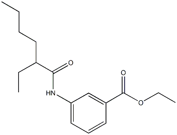 ethyl 3-[(2-ethylhexanoyl)amino]benzoate Struktur