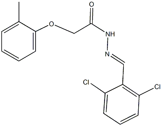 N'-(2,6-dichlorobenzylidene)-2-(2-methylphenoxy)acetohydrazide Struktur