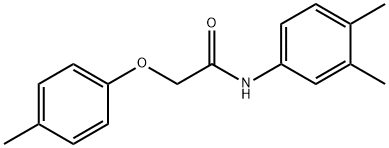 N-(3,4-dimethylphenyl)-2-(4-methylphenoxy)acetamide Struktur