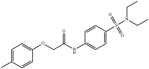 N-{4-[(diethylamino)sulfonyl]phenyl}-2-(4-methylphenoxy)acetamide Struktur