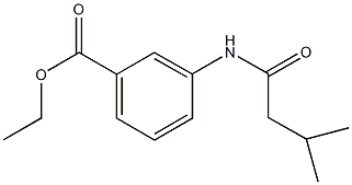 ethyl 3-[(3-methylbutanoyl)amino]benzoate Struktur