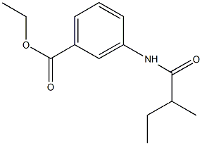 ethyl 3-[(2-methylbutanoyl)amino]benzoate Struktur