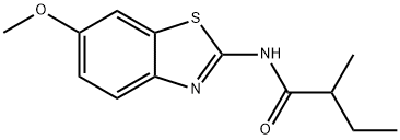 N-(6-methoxy-1,3-benzothiazol-2-yl)-2-methylbutanamide Struktur