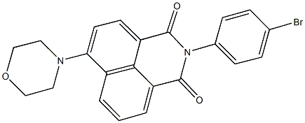 2-(4-bromophenyl)-6-(4-morpholinyl)-1H-benzo[de]isoquinoline-1,3(2H)-dione Struktur