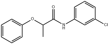 N-(3-chlorophenyl)-2-phenoxypropanamide Struktur