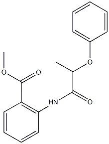 methyl2-[(2-phenoxypropanoyl)amino]benzoate Struktur