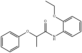 N-(2-ethoxyphenyl)-2-phenoxypropanamide Struktur