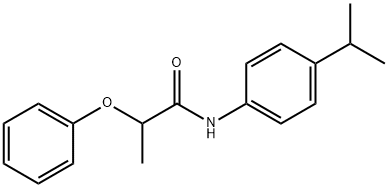 N-(4-isopropylphenyl)-2-phenoxypropanamide Struktur