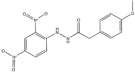 N'-{2,4-dinitrophenyl}-2-(4-methoxyphenyl)acetohydrazide Struktur