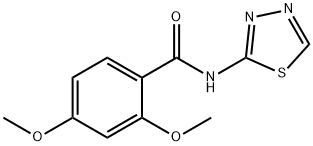 2,4-dimethoxy-N-(1,3,4-thiadiazol-2-yl)benzamide Struktur