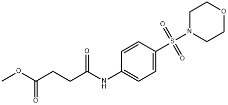 methyl 4-[4-(4-morpholinylsulfonyl)anilino]-4-oxobutanoate Struktur