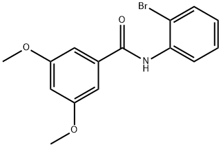 N-(2-bromophenyl)-3,5-dimethoxybenzamide Struktur