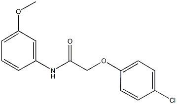 2-(4-chlorophenoxy)-N-(3-methoxyphenyl)acetamide Struktur