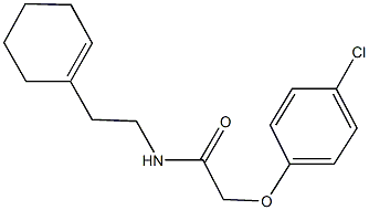 2-(4-chlorophenoxy)-N-[2-(1-cyclohexen-1-yl)ethyl]acetamide Struktur