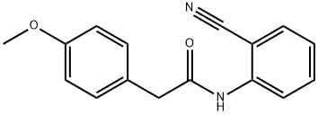 N-(2-cyanophenyl)-2-(4-methoxyphenyl)acetamide Struktur