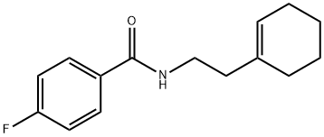 N-[2-(1-cyclohexen-1-yl)ethyl]-4-fluorobenzamide Struktur