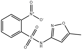 2-nitro-N-(5-methyl-3-isoxazolyl)benzenesulfonamide Struktur