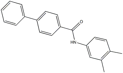 N-(3,4-dimethylphenyl)[1,1'-biphenyl]-4-carboxamide Struktur