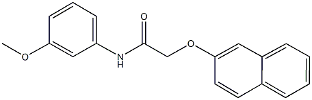 N-(3-methoxyphenyl)-2-(2-naphthyloxy)acetamide Struktur