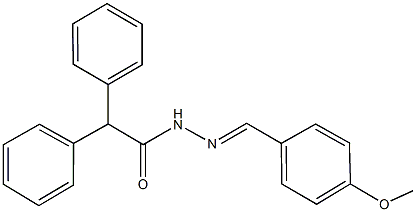 N'-(4-methoxybenzylidene)-2,2-diphenylacetohydrazide Struktur