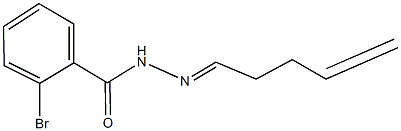 2-bromo-N'-(4-pentenylidene)benzohydrazide Struktur