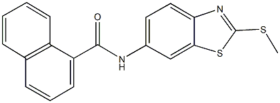 N-[2-(methylsulfanyl)-1,3-benzothiazol-6-yl]-1-naphthamide Struktur