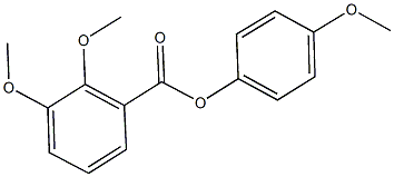 4-methoxyphenyl 2,3-dimethoxybenzoate Struktur