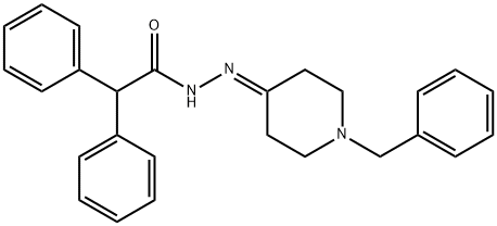 N'-(1-benzyl-4-piperidinylidene)-2,2-diphenylacetohydrazide Struktur