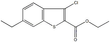 ethyl 3-chloro-6-ethyl-1-benzothiophene-2-carboxylate Struktur