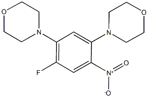 4-[4-fluoro-2-nitro-5-(4-morpholinyl)phenyl]morpholine Struktur