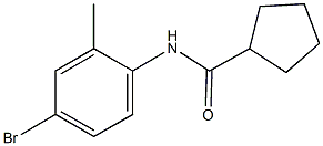 N-(4-bromo-2-methylphenyl)cyclopentanecarboxamide Struktur