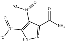 3,4-bisnitro-1H-pyrazole-5-carboxamide Struktur