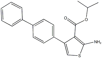 isopropyl 2-amino-4-[1,1'-biphenyl]-4-yl-3-thiophenecarboxylate Struktur