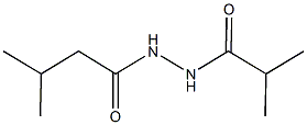 2-methyl-N'-(3-methylbutanoyl)propanohydrazide Struktur