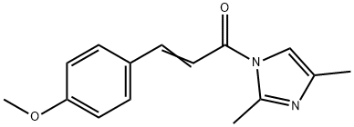 4-[3-(2,4-dimethyl-1H-imidazol-1-yl)-3-oxo-1-propenyl]phenyl methyl ether Struktur