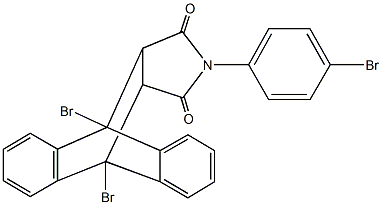 1,8-dibromo-17-(4-bromophenyl)-17-azapentacyclo[6.6.5.0~2,7~.0~9,14~.0~15,19~]nonadeca-2,4,6,9,11,13-hexaene-16,18-dione Struktur