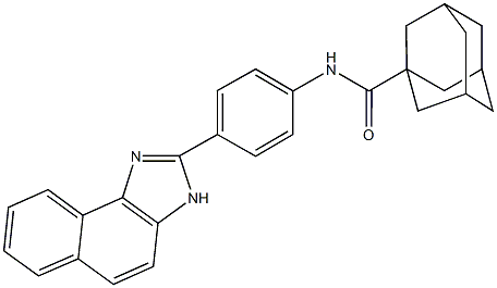 N-[4-(3H-naphtho[1,2-d]imidazol-2-yl)phenyl]adamantane-1-carboxamide Struktur