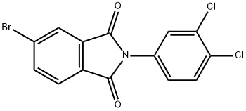 5-bromo-2-(3,4-dichlorophenyl)-1H-isoindole-1,3(2H)-dione Struktur