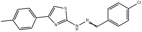 4-chlorobenzaldehyde [4-(4-methylphenyl)-1,3-thiazol-2-yl]hydrazone Struktur