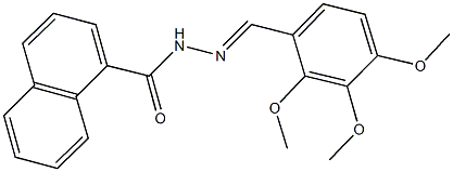 N'-(2,3,4-trimethoxybenzylidene)-1-naphthohydrazide Struktur