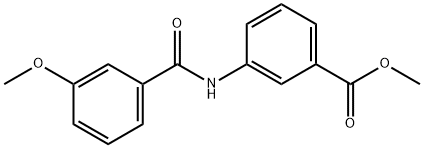 methyl 3-[(3-methoxybenzoyl)amino]benzoate Struktur