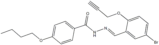 N'-[5-bromo-2-(2-propynyloxy)benzylidene]-4-butoxybenzohydrazide Struktur