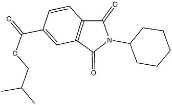 isobutyl 2-cyclohexyl-1,3-dioxoisoindoline-5-carboxylate Struktur