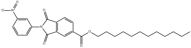 dodecyl 2-{3-nitrophenyl}-1,3-dioxoisoindoline-5-carboxylate Struktur